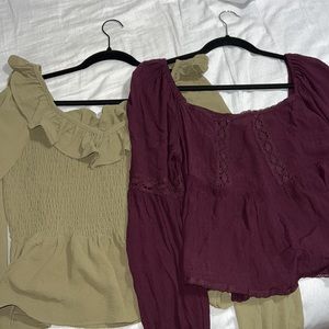 2 altar’d states long sleeve blouses